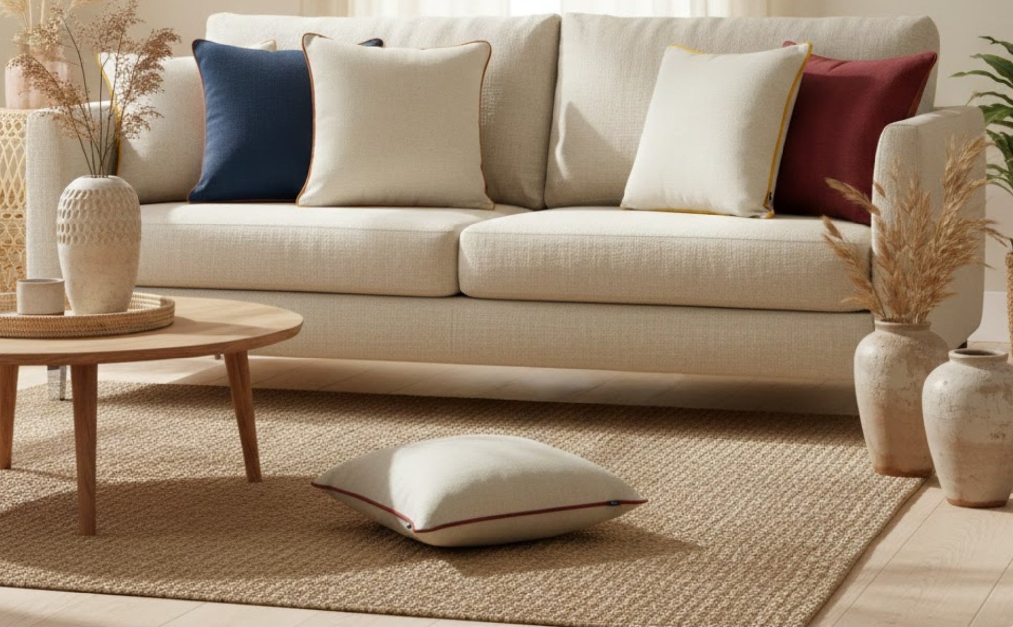 Quantas almofadas devo colocar no sofá?