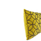 Cushion BELLUS 35x50 Mustard Yellow Velvet with Beads