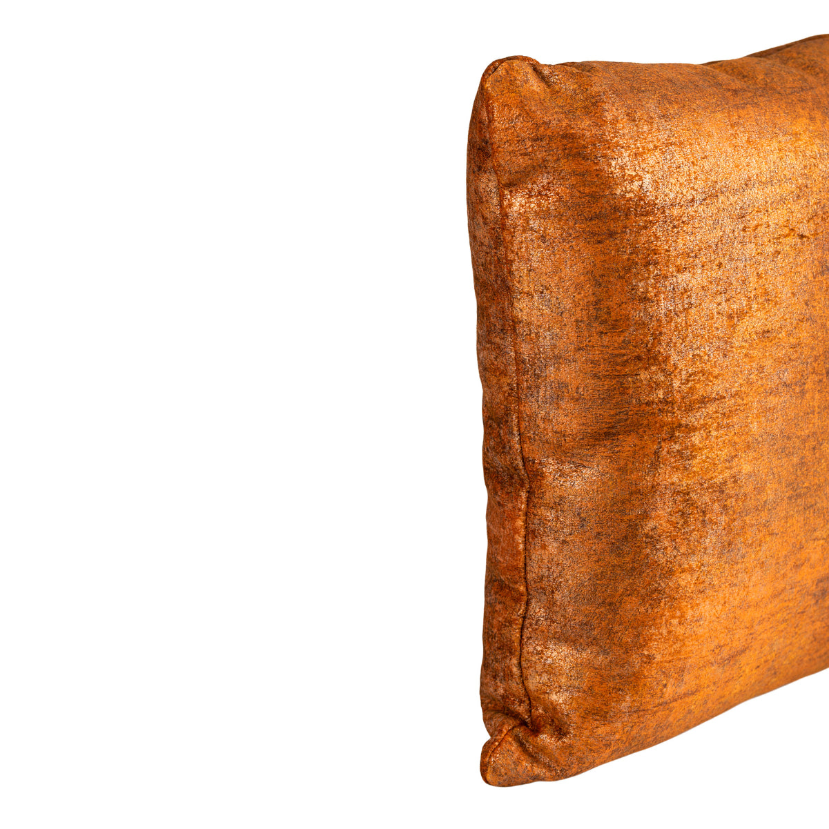 Almofada BELLUS 45x45 Veludo Mármore Ambar Dourado