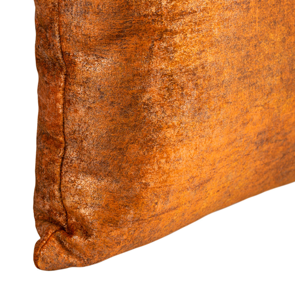 Almofada BELLUS 45x45 Veludo Mármore Ambar Dourado