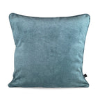 Cushion BELLUS 50x50 in petrol blue velvet with piping