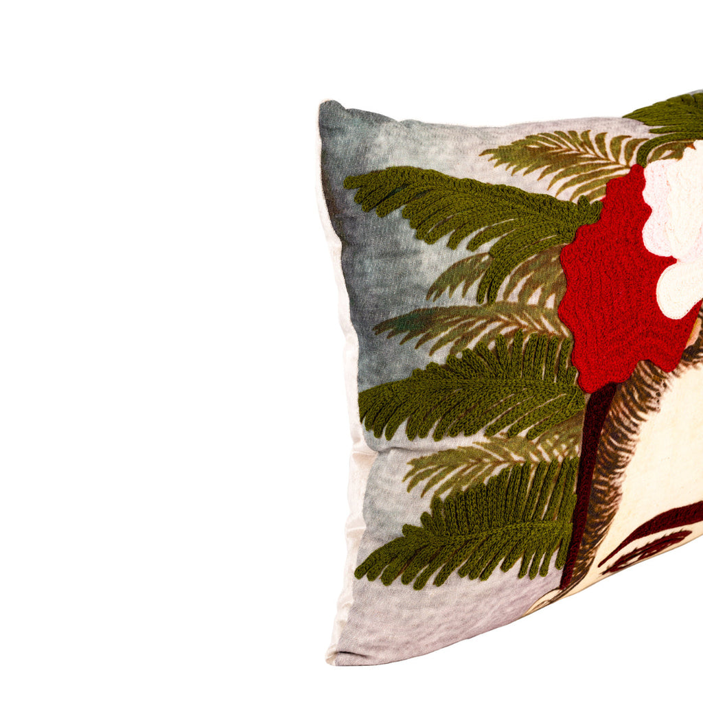 DINJA 37x65 Frida Kahlo Cushion with Embroidered Leaves