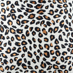 Cushion DINJA 45x45 Leopard Print with Orange Velvet Back