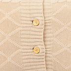 Almofada DINJA 45x45 Malha Bege - KUXIN // Home Fashion
