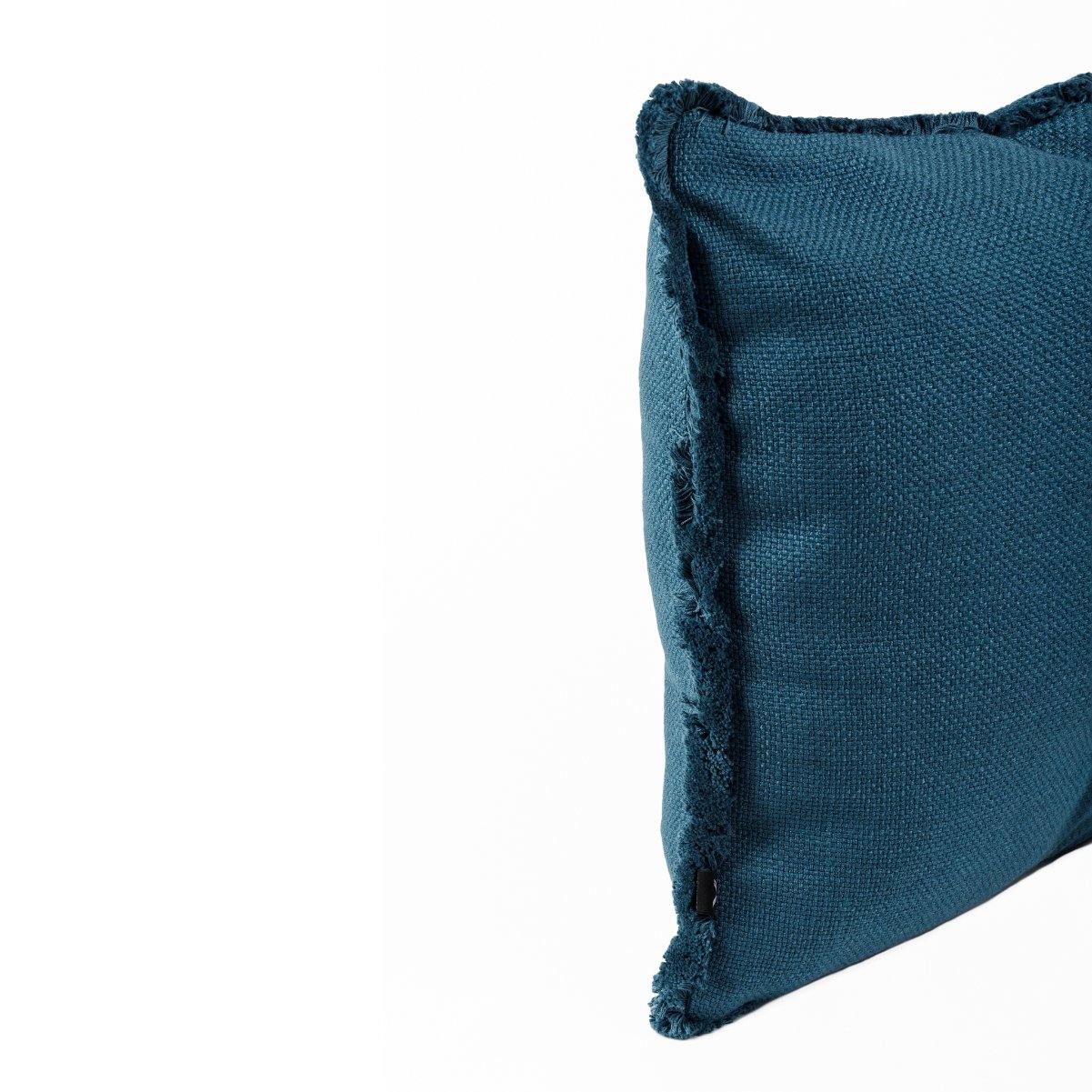 Almofada DINJA 45x45 Turquesa com Franja - KUXIN // Home Fashion