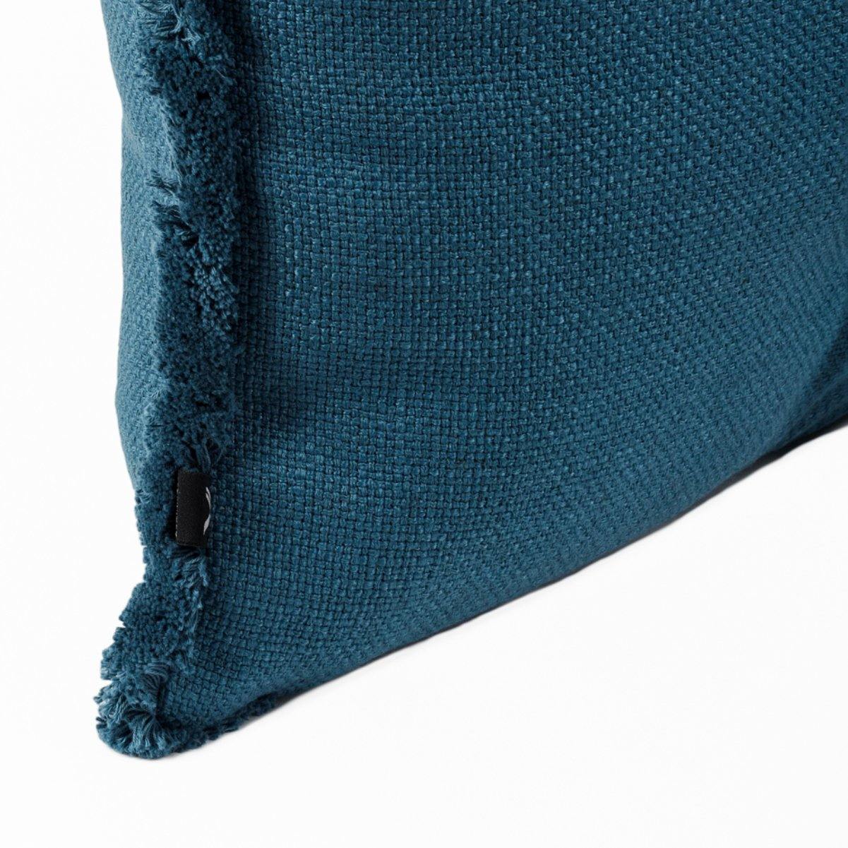 Almofada DINJA 45x45 Turquesa com Franja - KUXIN // Home Fashion