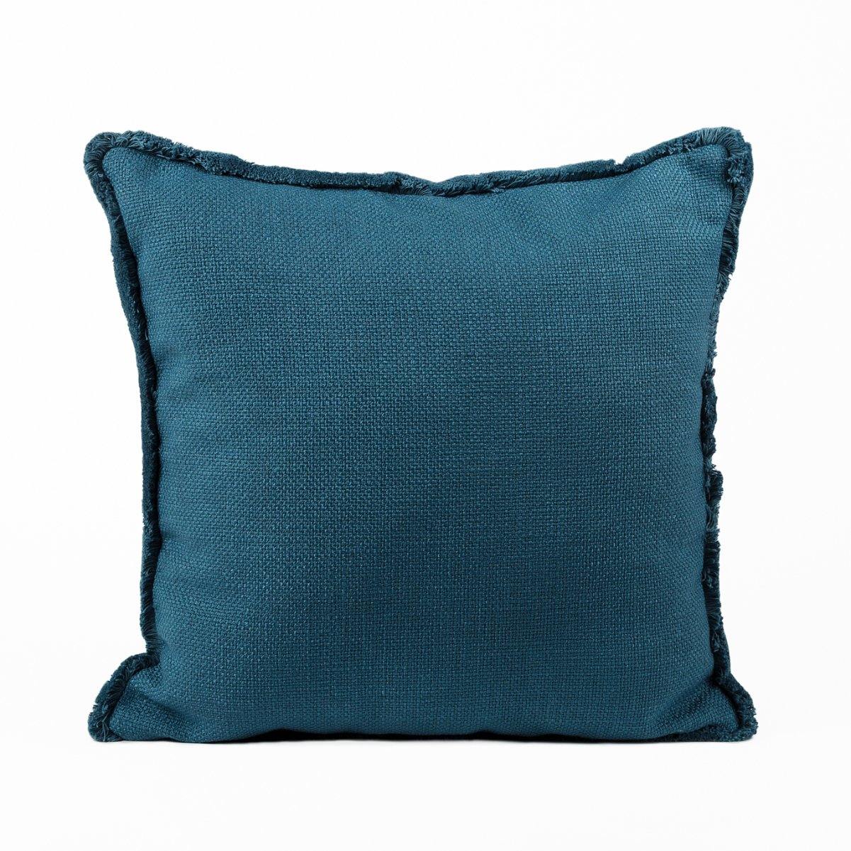 Almofada DINJA 45x45 Turquesa com Franja - KUXIN // Home Fashion
