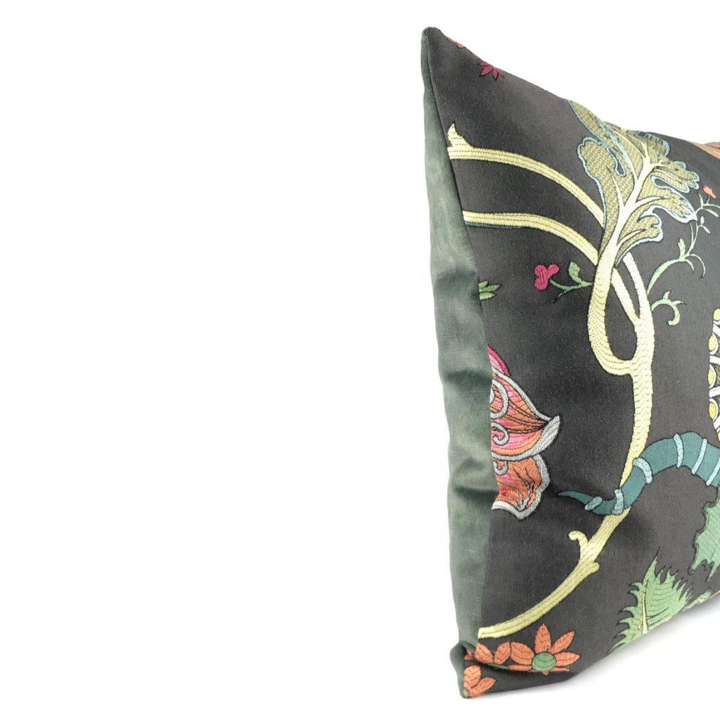 Almofada DINJA 55x55 Flores Bordadas - KUXIN // Home Fashion