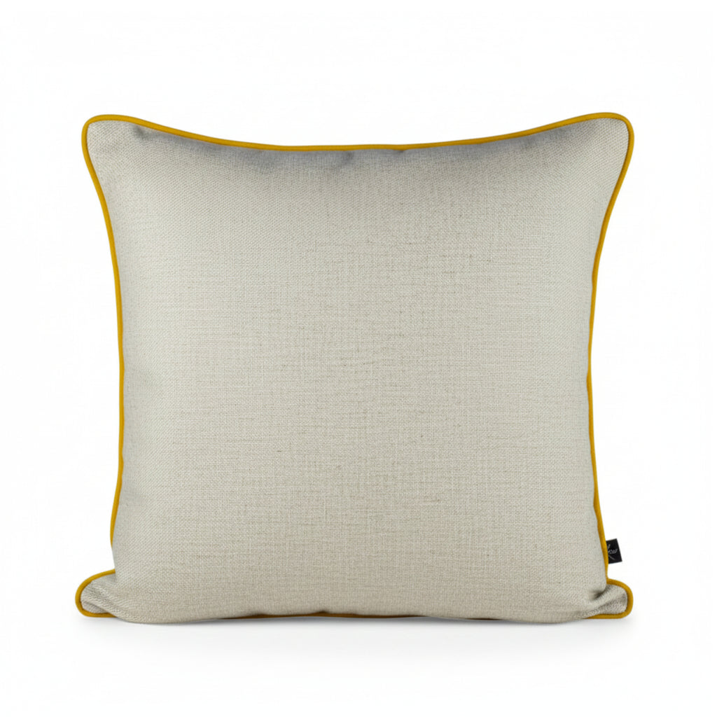 Almofada DINJA 50x50 Linho com vivo Amarelo