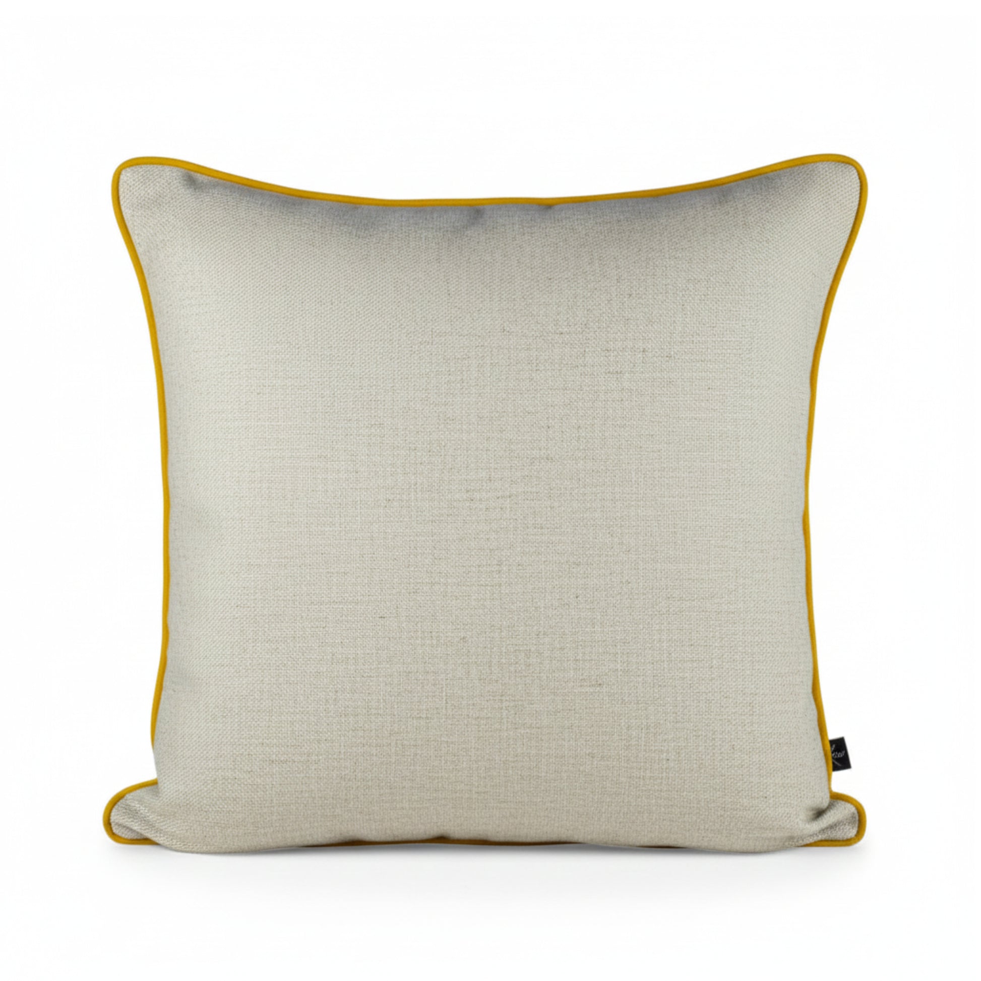 Almofada DINJA 50x50 Linho com vivo Amarelo