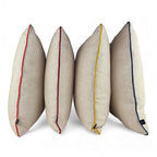 Cushion DINJA 50x50 Linen with Orange Trim