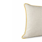 Almofada DINJA 50x50 Linho com vivo Amarelo