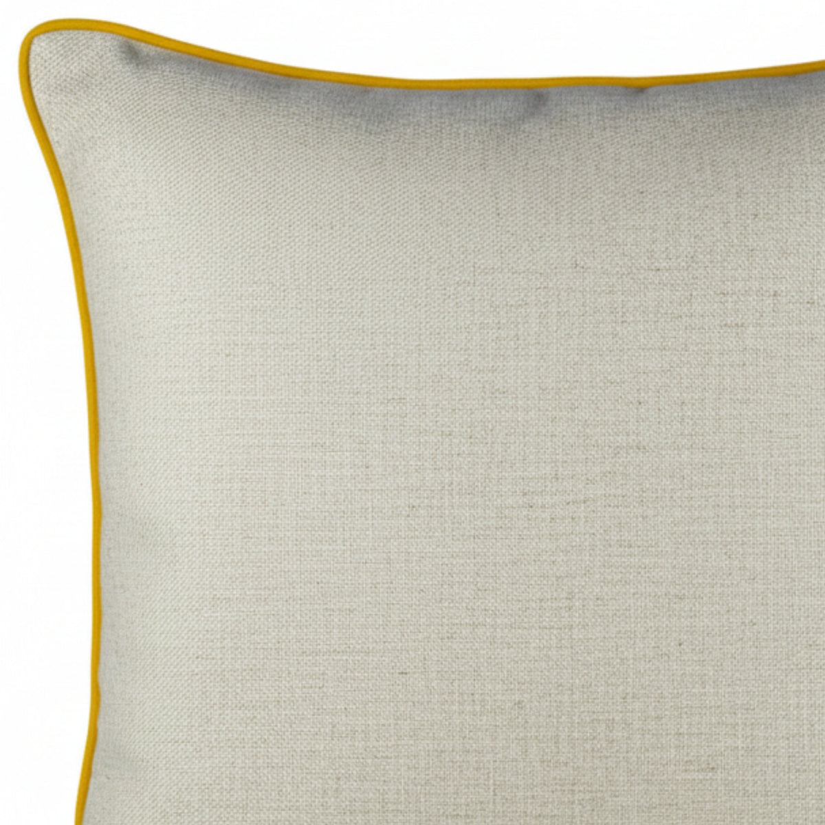 Almofada DINJA 50x50 Linho com vivo Amarelo