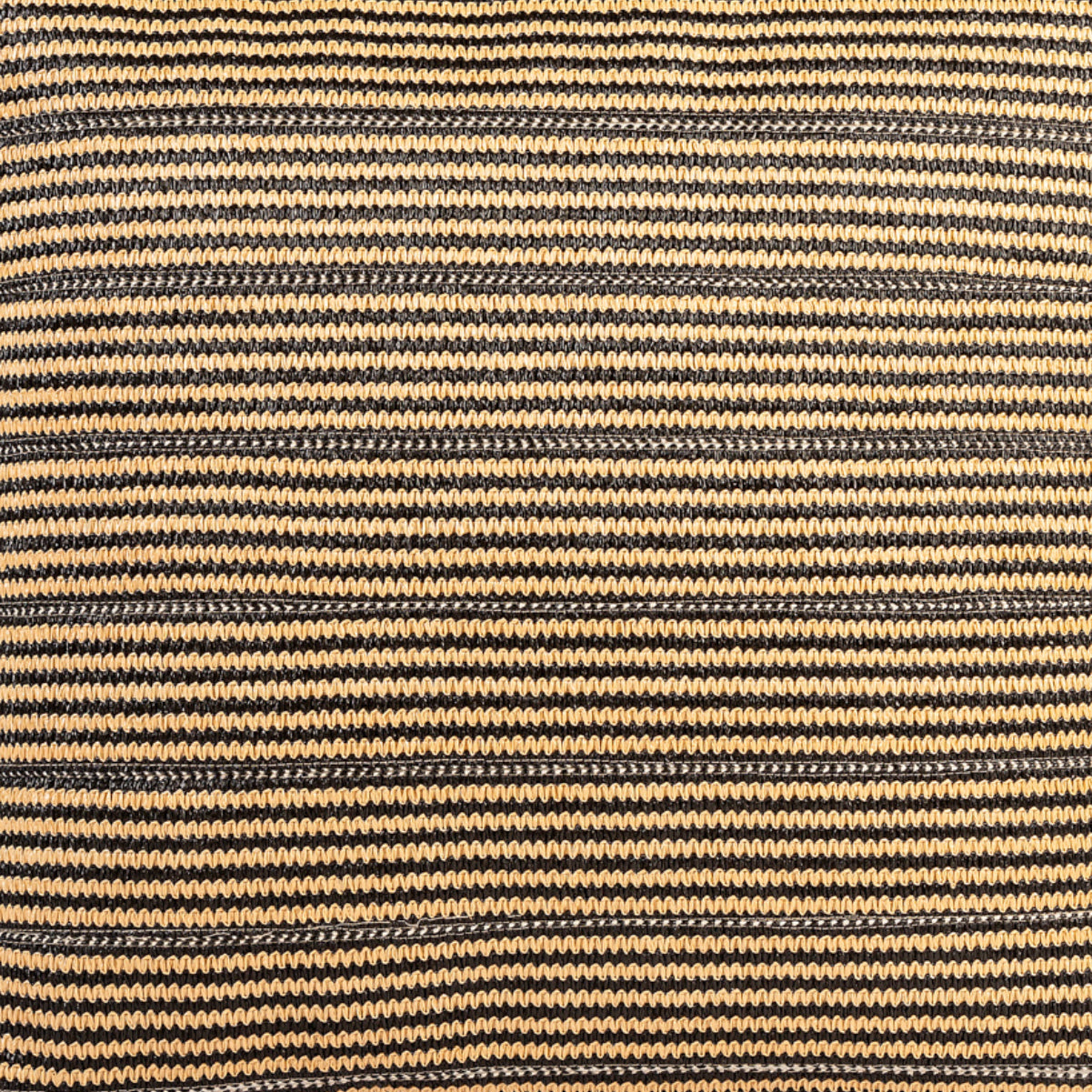 DINJA Cushion 55x55 Black and Beige Raffia