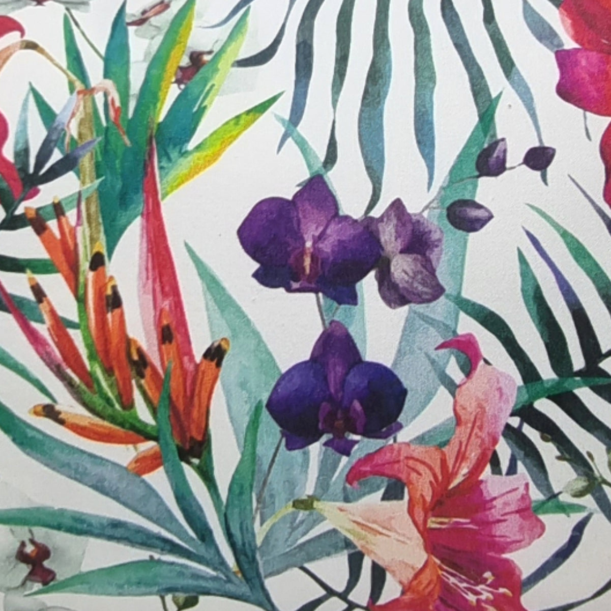 Almofada FJURI 35x50 Folhas de Palmeira com Flores