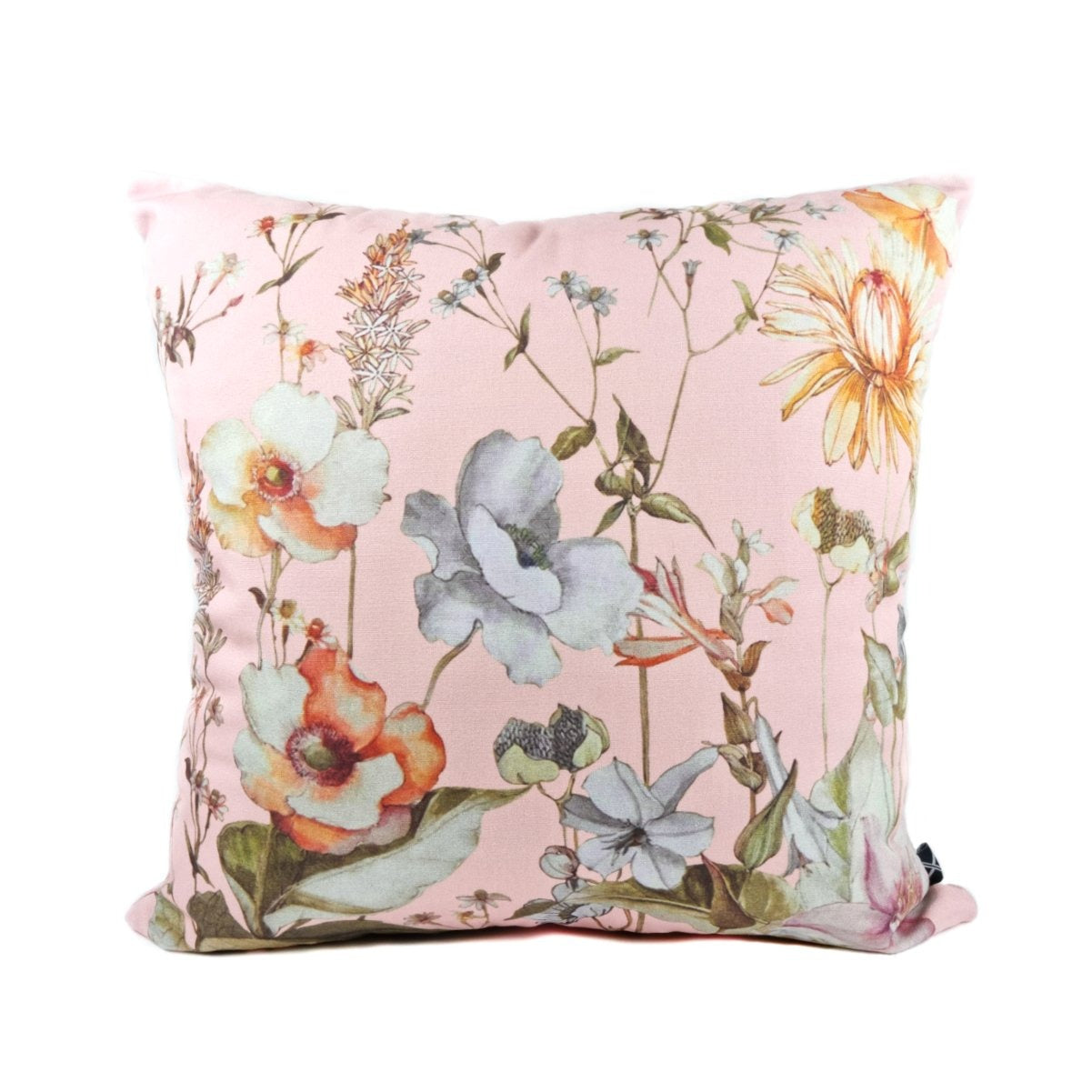 Almofada FJURI 45x45 Floral com fundo Rosa Pêssego