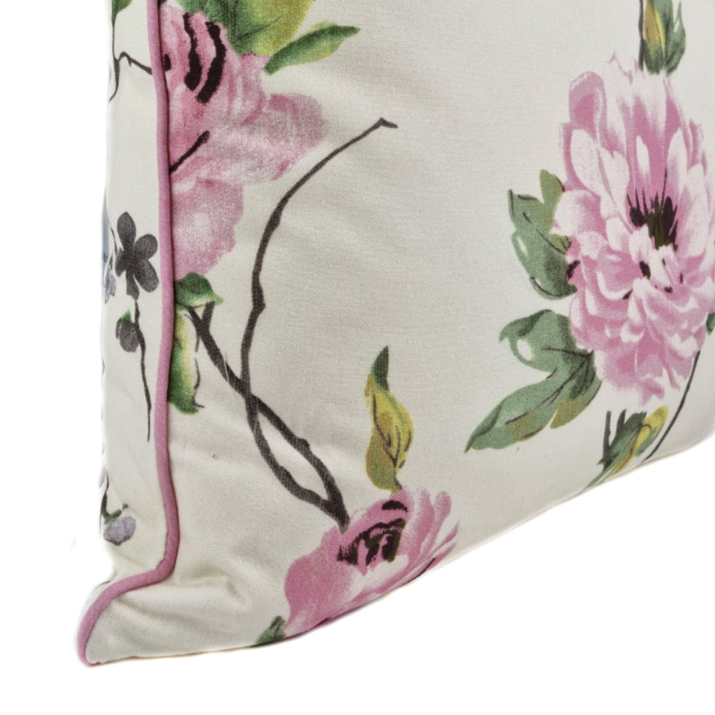 Almofada FJURI 45x45 Flores com vivo Rosa