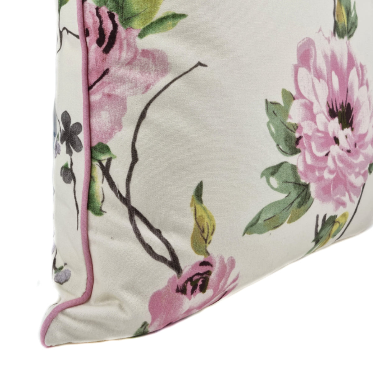Almofada FJURI 45x45 Flores com vivo Rosa