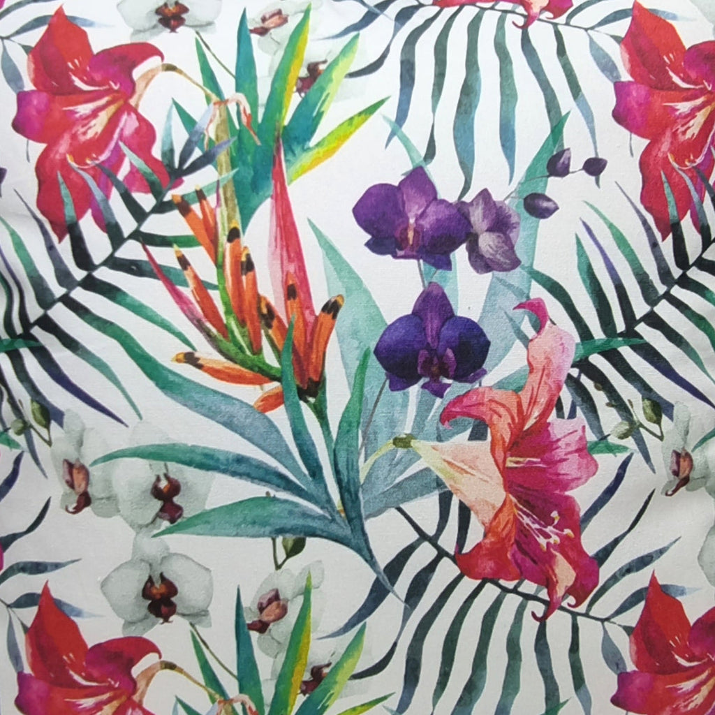 Almofada FJURI 45x45 Folhas de Palmeira com Flores