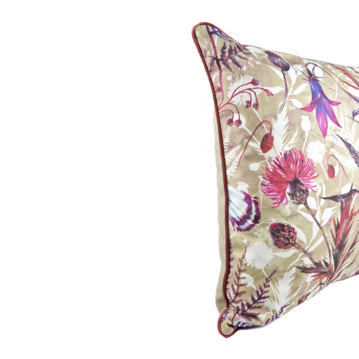 Almofada FJURI 45x45 Rosa com Flores e Vivo