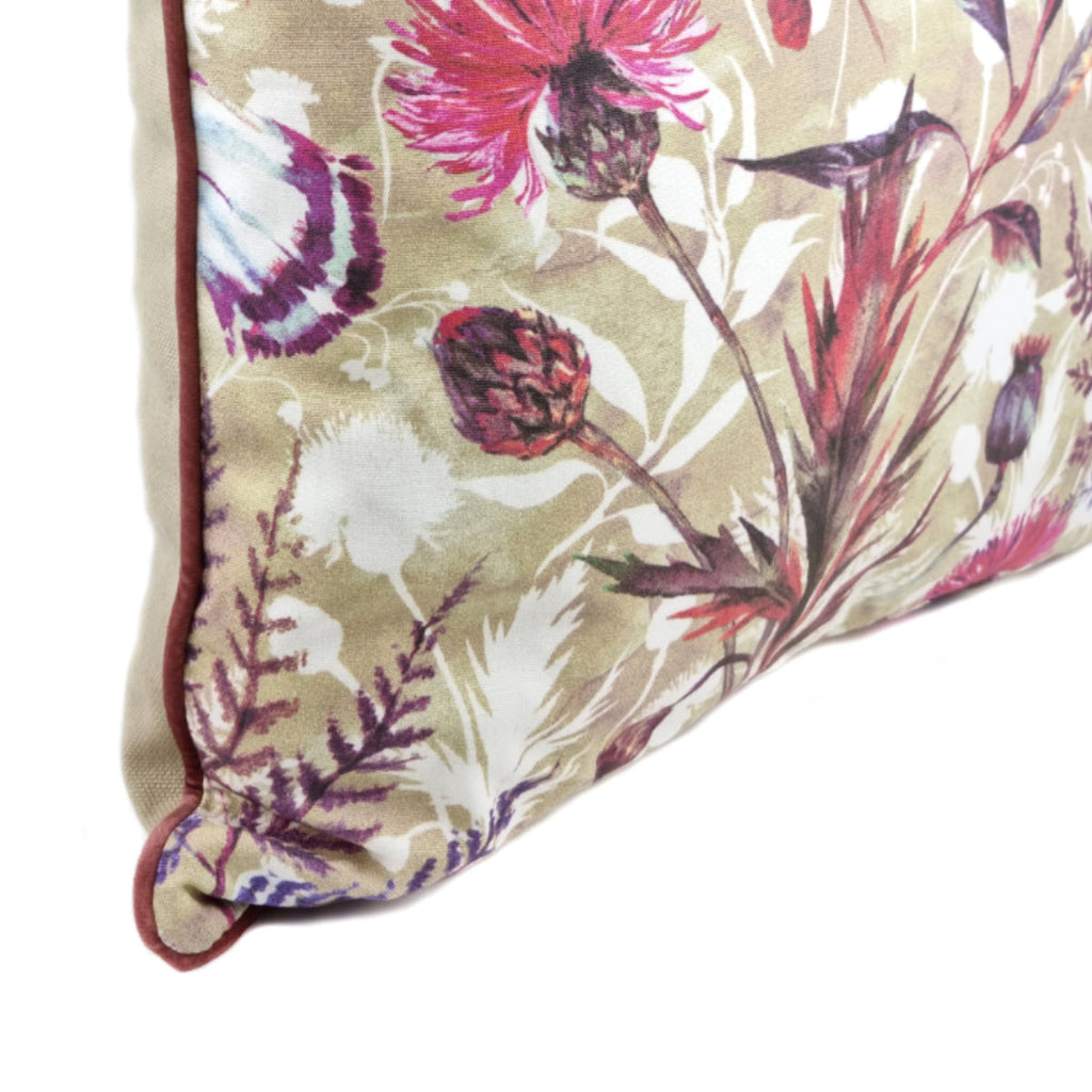 Almofada FJURI 45x45 Rosa com Flores e Vivo