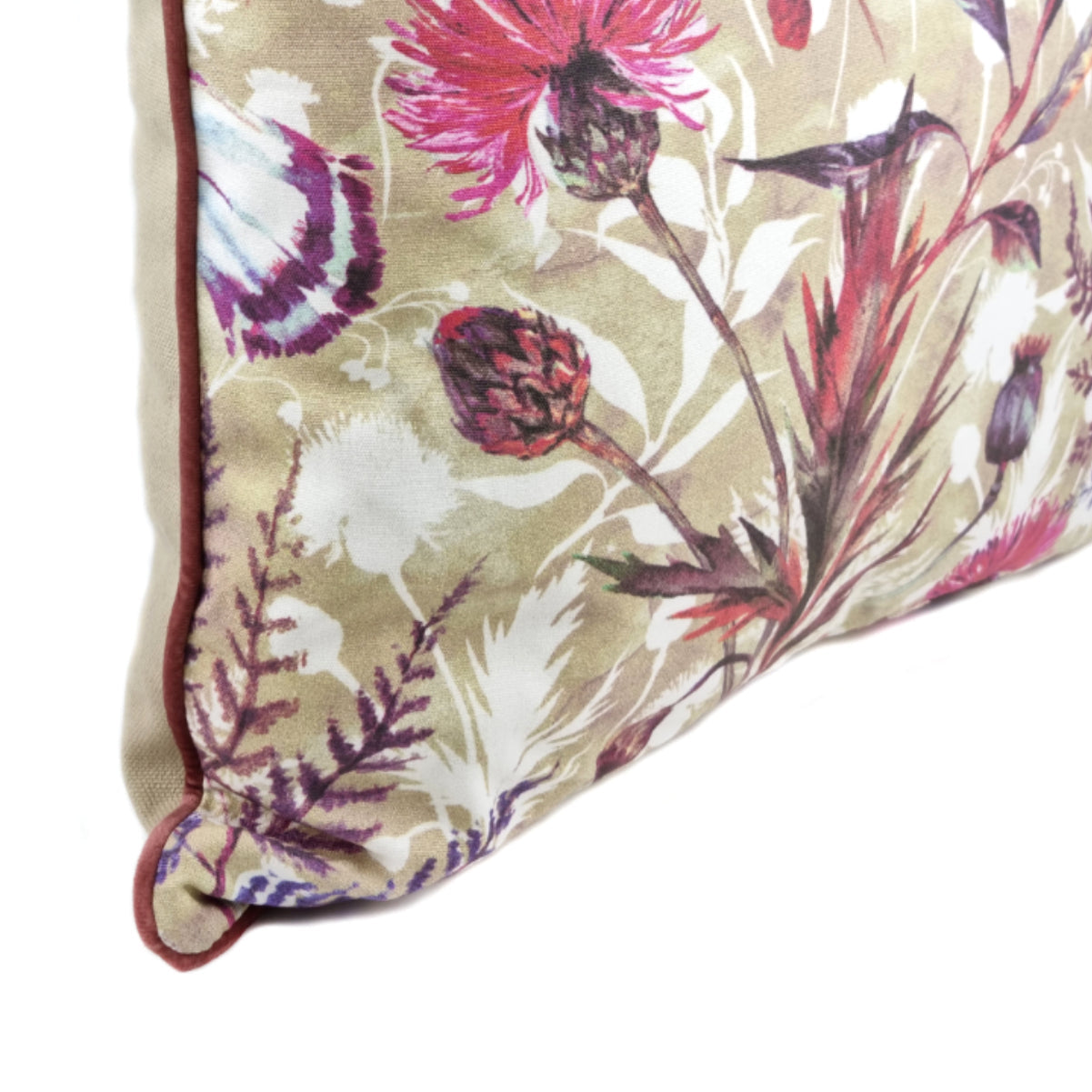 Almofada FJURI 45x45 Rosa com Flores e Vivo