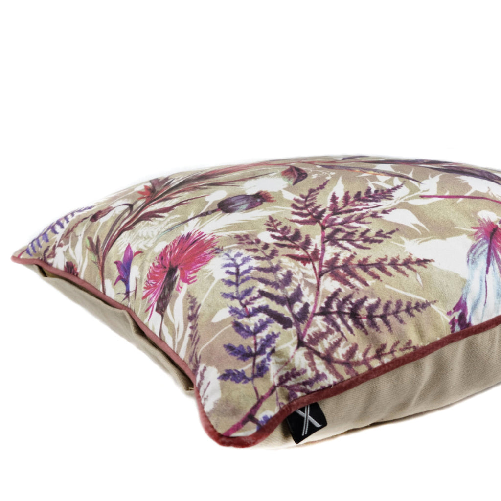 Almofada FJURI 45x45 Rosa com Flores e Vivo