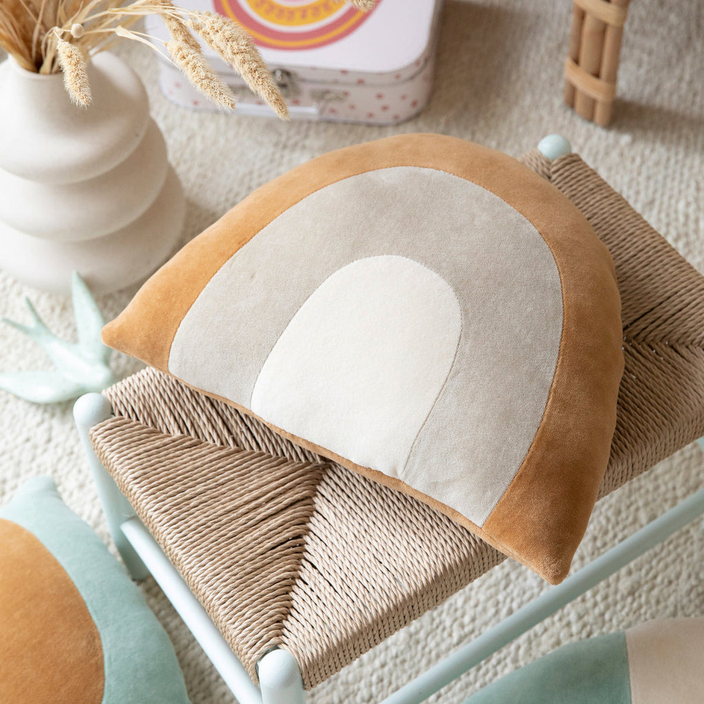 GIBBI Rainbow Brown Caramel Children's Pillow