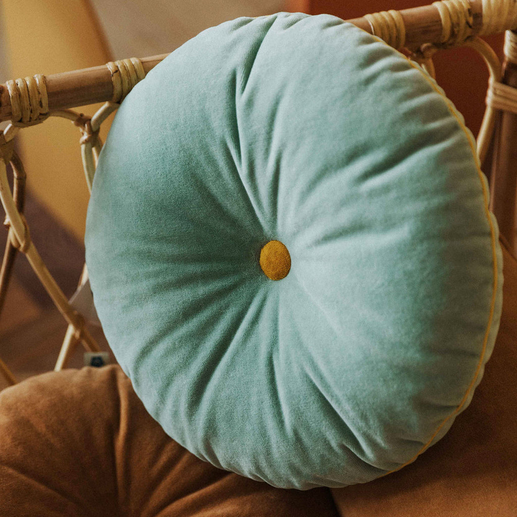 Cushion GIBBI Children's Green Water Button
