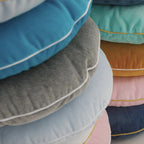 Cushion GIBBI Children's Mustard Yellow Button