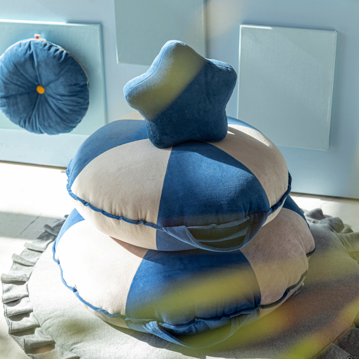 GIBBI Blue Star Children's Pillow