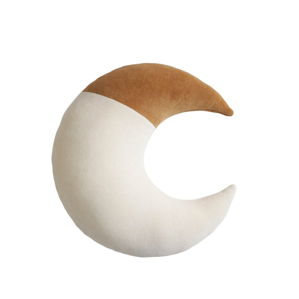 GIBBI Children's Pillow Moon Brown Caramel
