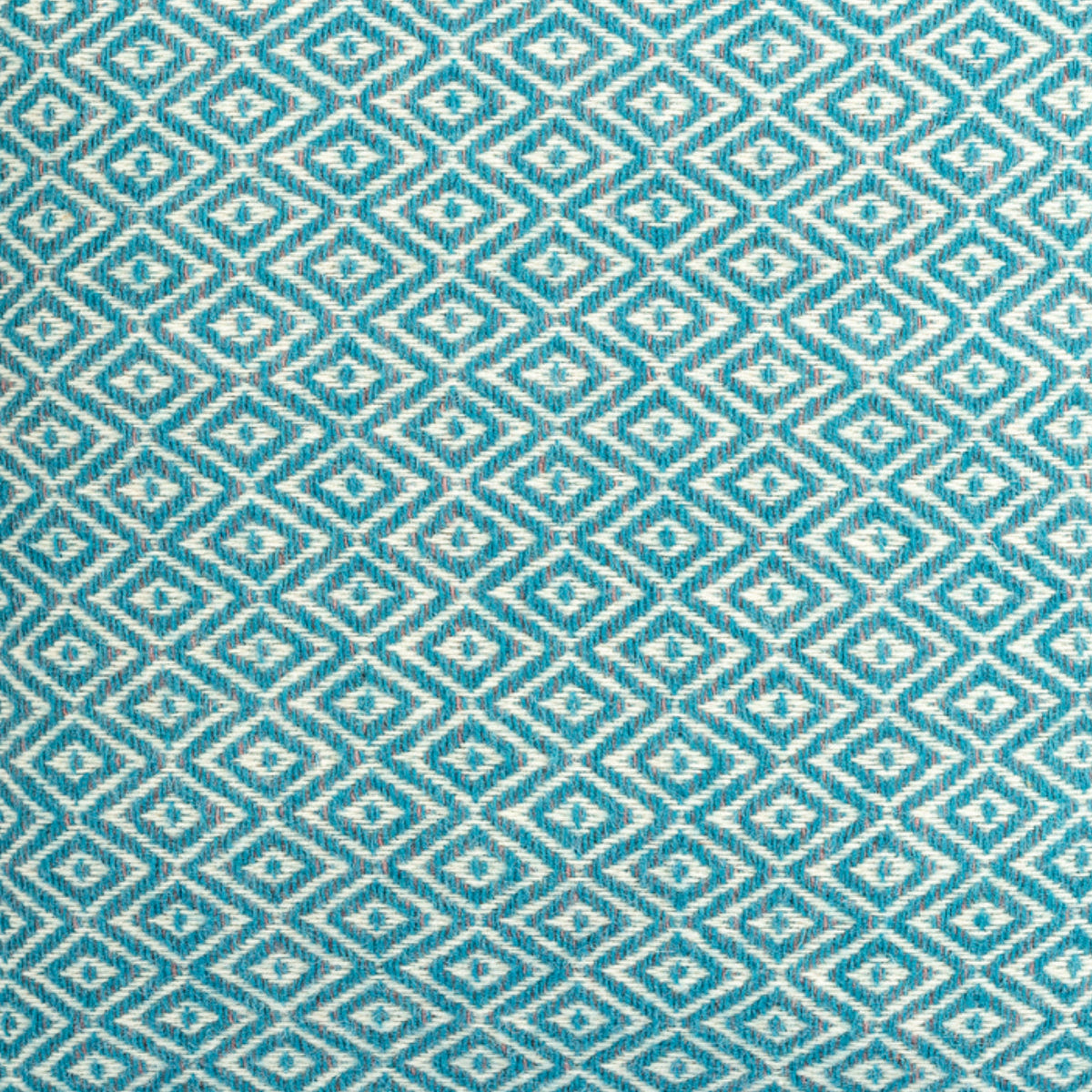 Almofada HEMMEK 45x45 Lã Azul em padrão diamante