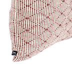 Cushion HEMMEK 45x45 Wool Burgundy in contour pattern