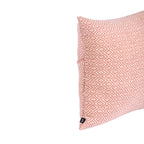 Cushion HEMMEK 45x45 Pink Wool in Diamond Pattern