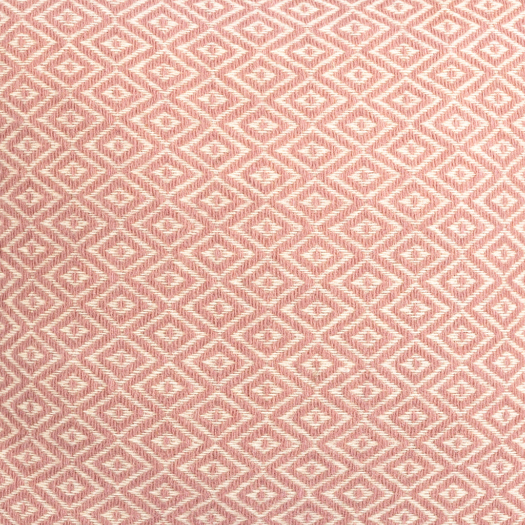 HEMMEK 45x45 Pink Wool Cushion in Diamond Pattern