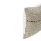 Almofada JIDDI 38x58 Castanho com Taxas Douradas - KUXIN // Home Fashion