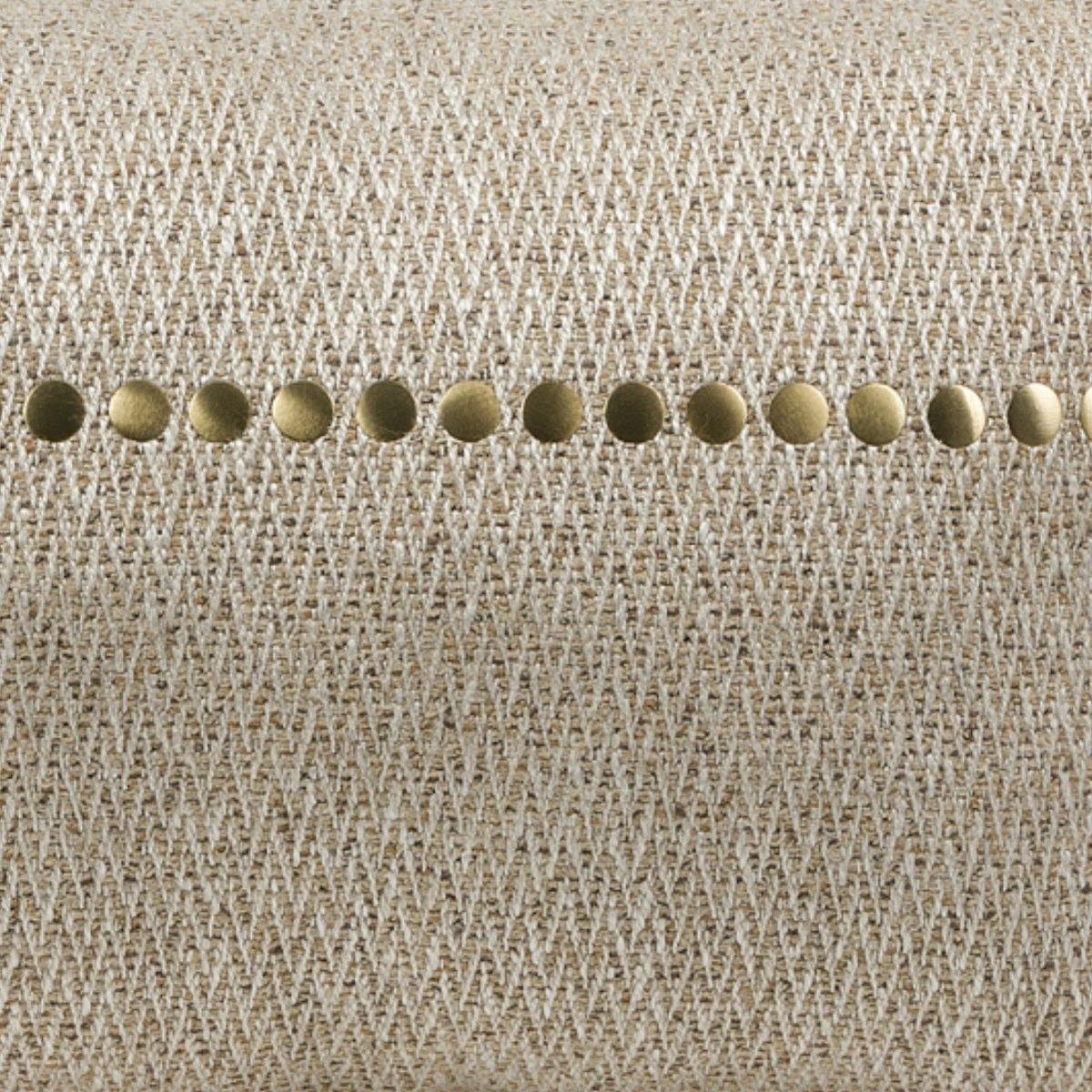 Almofada JIDDI 38x58 Castanho com Taxas Douradas - KUXIN // Home Fashion