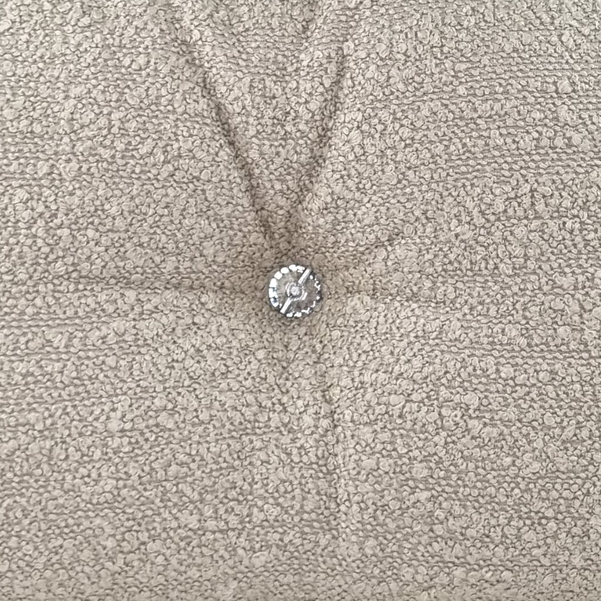 Almofada JIDDI 40x60 Linho Bege com botão em Cristal