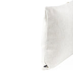 Almofada JIDDI 50x50 Linho Branco com Vivo Dourado - KUXIN // Home Fashion