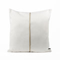 Almofada JIDDI 50x50 Linho Branco com Vivo Dourado - KUXIN // Home Fashion