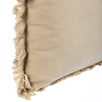 Almofada KULURI 45x45 Algodão 2 Tons Bege com Franja