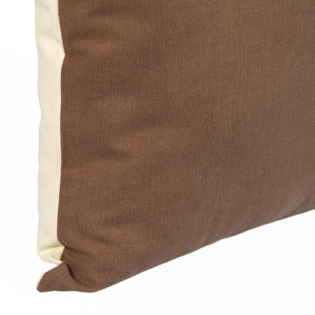 KULURI Pillow 45x45 Cotton 2 Tones Beige and Brown | ❤️ @casaparanos