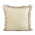 Cushion KULURI 45x45 Cotton in 2 Beige and Brown Tones with Fringe | ❤️ @casaparanos