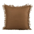 Cushion KULURI 45x45 Cotton in 2 Beige and Brown Tones with Fringe | ❤️ @casaparanos