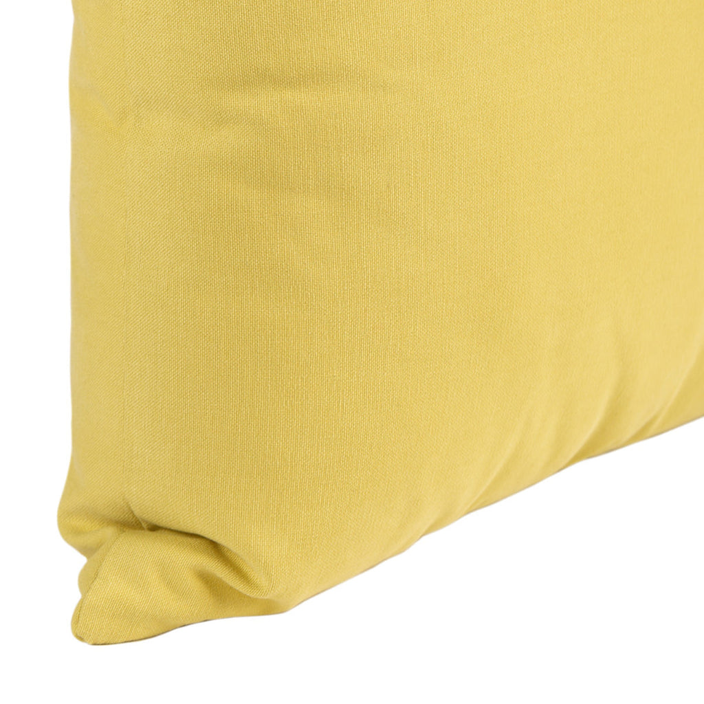 Almofada KULURI 45x45 Algodão Amarelo Lima
