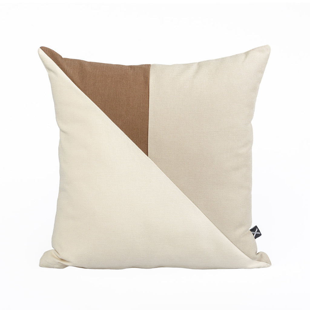 KULURI Pillow 40x40 Cotton Tricolor Beige and Brown | ❤️ @casaparanos