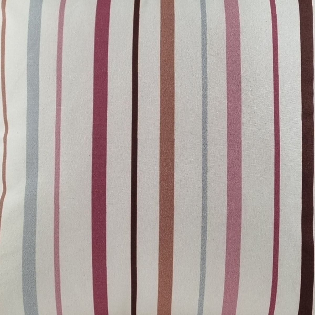 KULURI Cushion 45x45 Purple, Brown and Blue Stripes with Purple Edge
