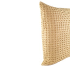 Cushion KULURI 50x50 Mustard Yellow Cotton with Honeycomb