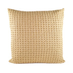 Cushion KULURI 50x50 Mustard Yellow Cotton with Honeycomb